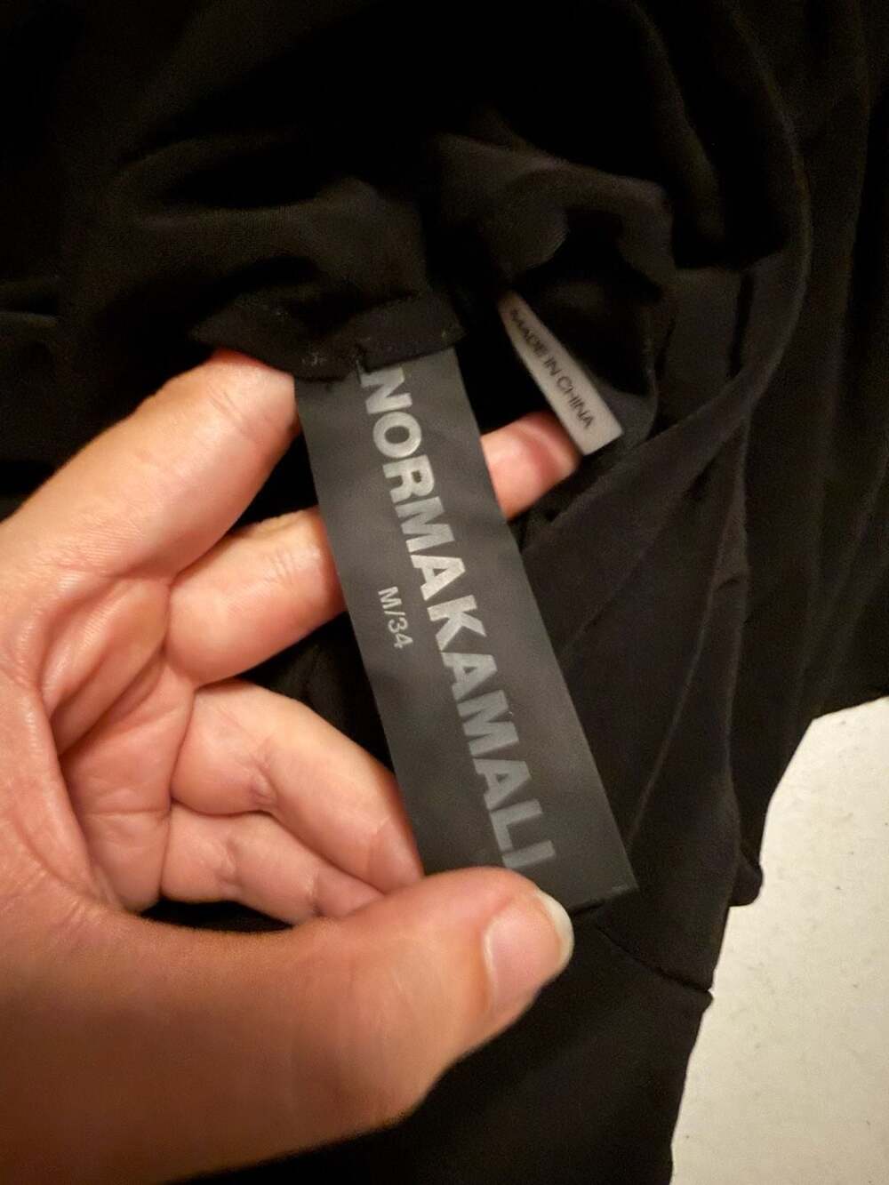 Norma Kamali Fishtail Flare Pants Medium 34 Black - Picture 4 of 9